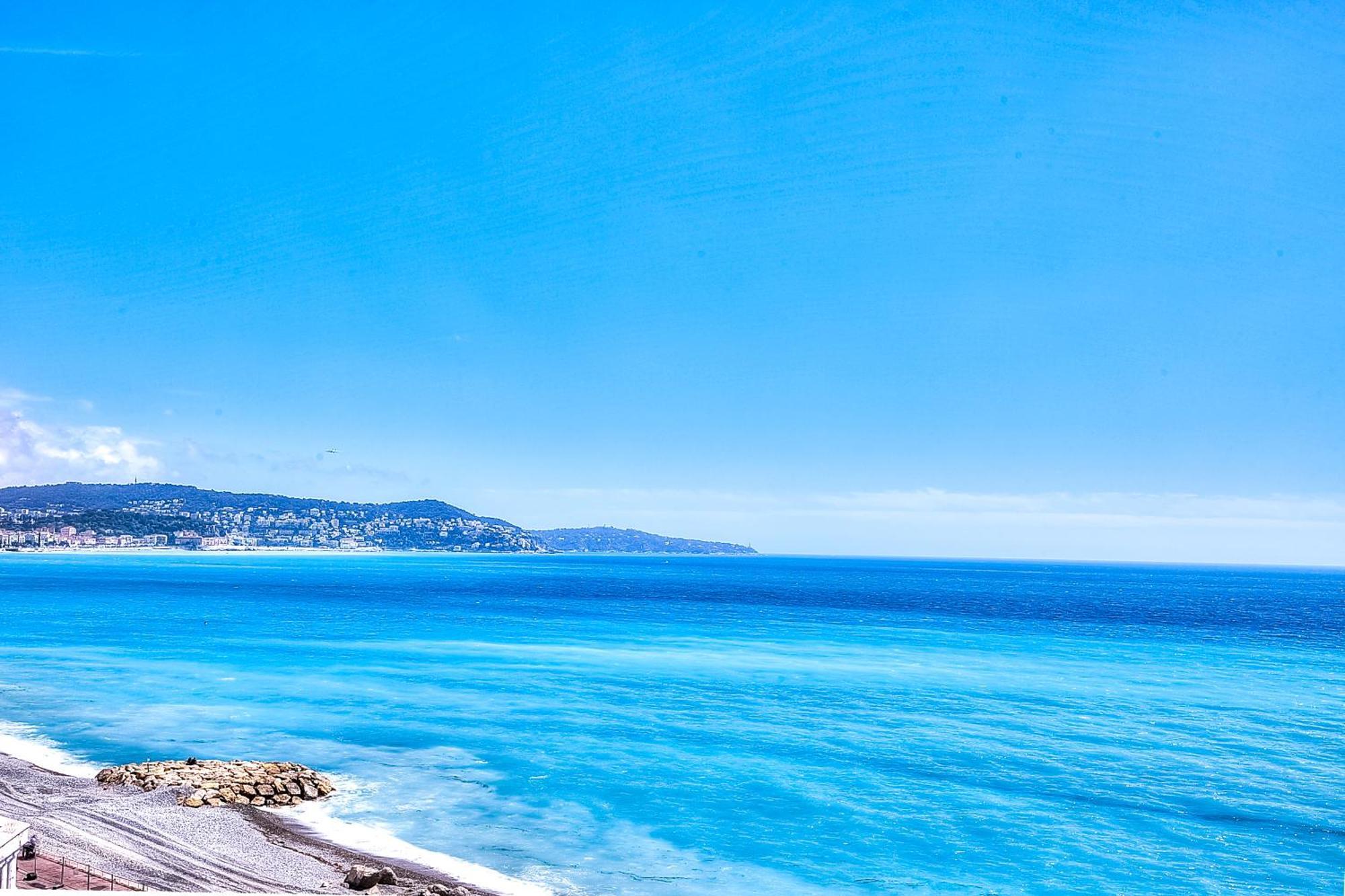 Le Florentina, Dernier Etage Avec Terrasse, Vue Sur La Baie Des Anges Apartment นีซ ภายนอก รูปภาพ