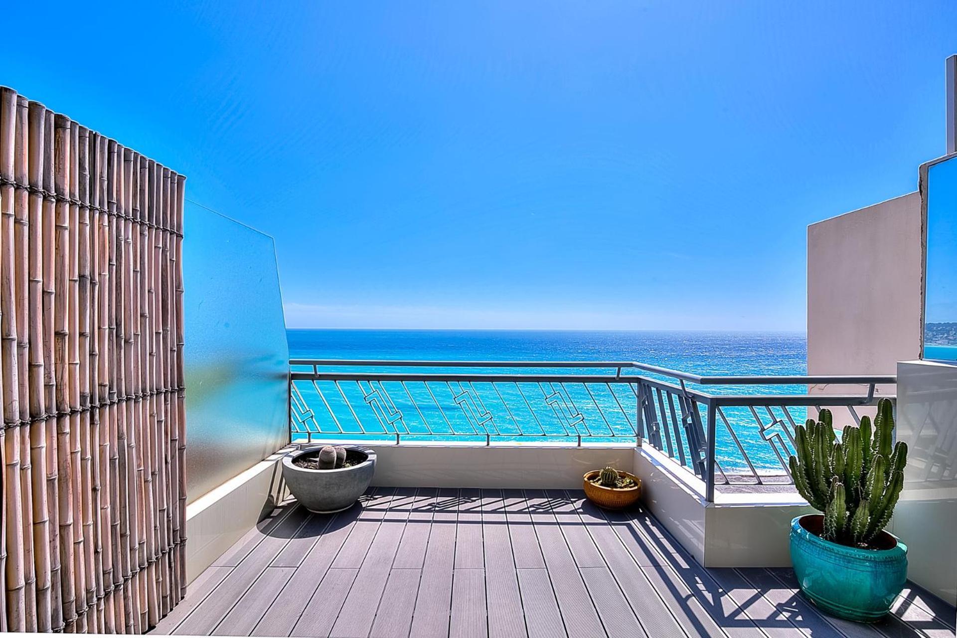 Le Florentina, Dernier Etage Avec Terrasse, Vue Sur La Baie Des Anges Apartment นีซ ภายนอก รูปภาพ